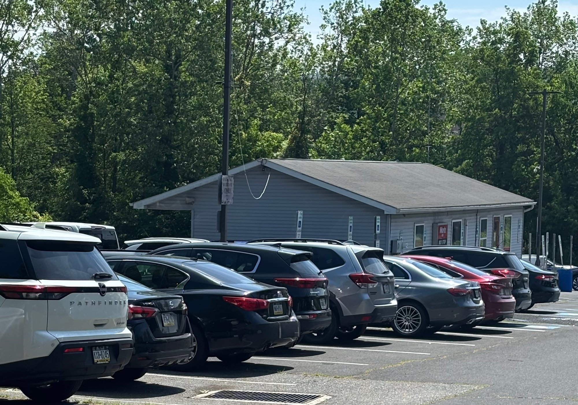 PNR East Stroudsburg bus parking lot