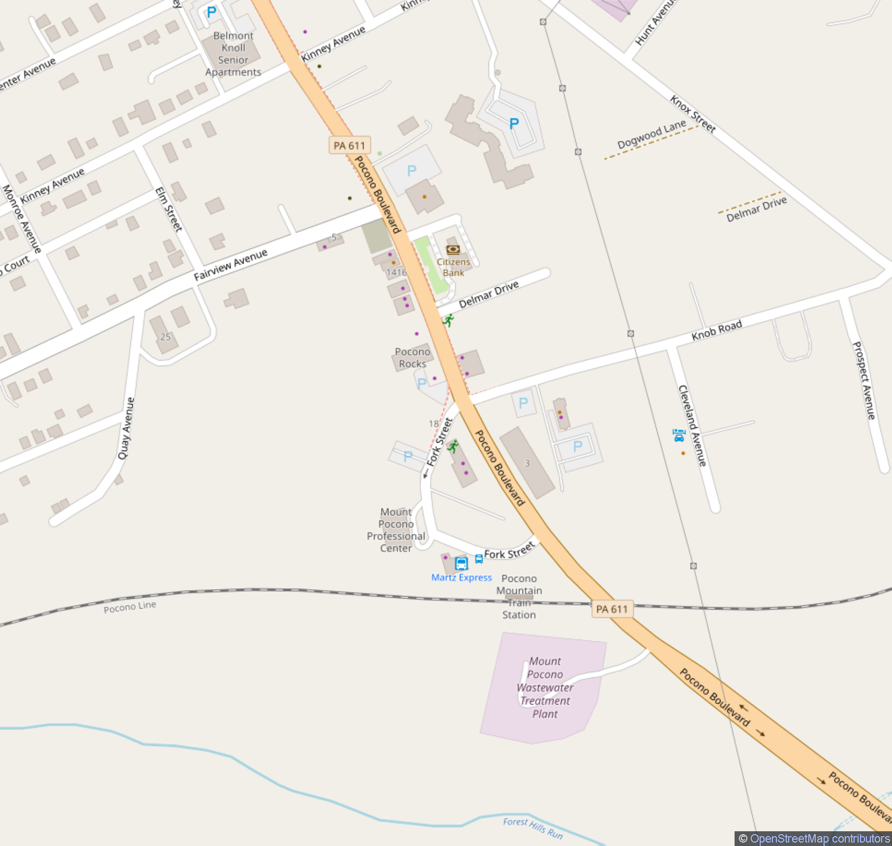 Mount Pocono Map